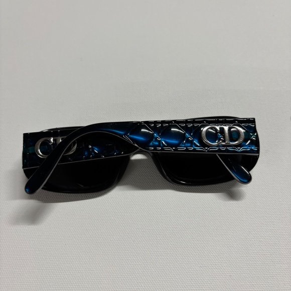 Christian Dior. Rare Vintage sunglasses. Beautiful Deep Marbled Blue. main image 7